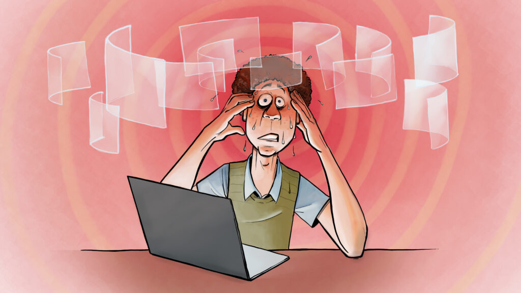 stressad på studentexamen